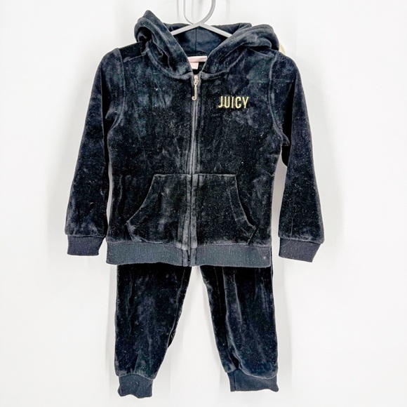 Juicy Couture Kids Black Matching Set - Picture 1 of 7